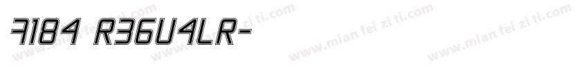 fiba regualr字体转换